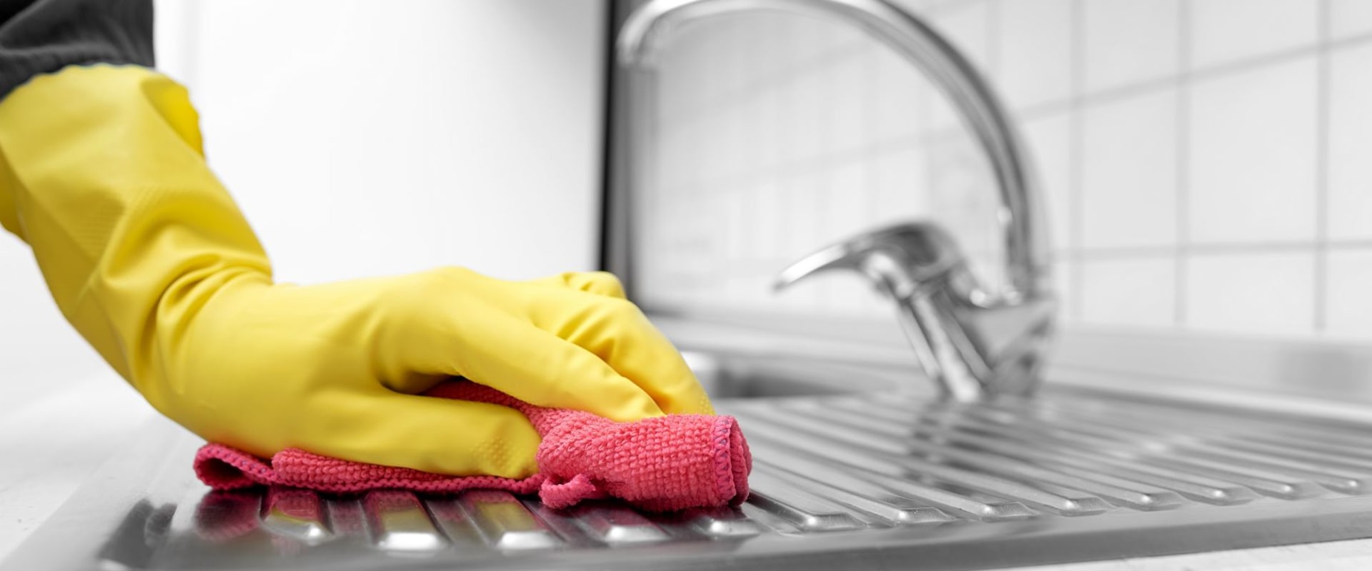 What is the correct order to clean a kitchen?