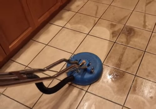 How do you deep clean tile floors?